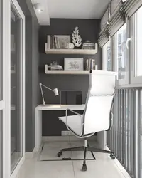 Design Bedroom Office On The Balcony