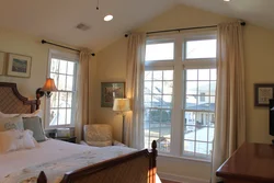 Bedroom designs full wall window