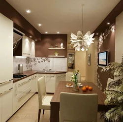 Kitchen design in a warm place