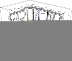 Дызайн кухні па даўжыні і шырыні