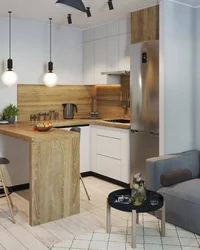 Kitchen design for an apartment 40 sq m