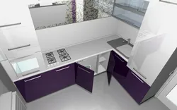 Kitchen design with pencil case and refrigerator