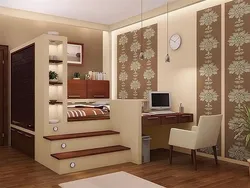 Дизайн Спальни С Шкафом И Столиком