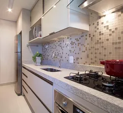 Tasteful kitchen design with backsplash