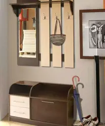 Hanger And Shoe Rack In The Hallway Design