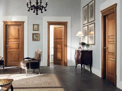Classic doors in the interior of an apartment