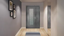 Doors and plinth in the interior of the apartment