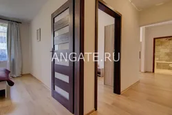 Doors and plinth in the interior of the apartment