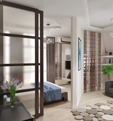 Interiors of rooms in an apartment of 30 square meters
