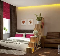 Interior of the room if she is alone in the apartment