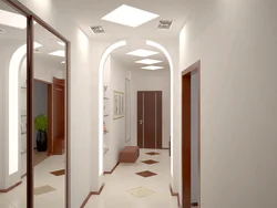 Bir mənzildə ümumi bir dəhlizin dizaynı