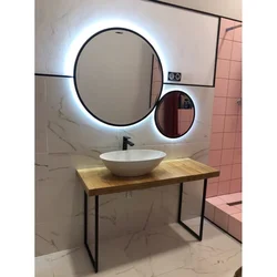 Vanna otağı güzgü lavabo işıqlandırma fotoşəkili