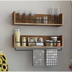 Inexpensive shelves for the kitchen photo