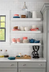 Inexpensive Shelves For The Kitchen Photo