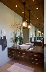 Hanging bathroom photo