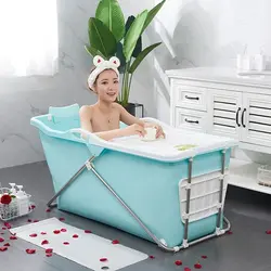 Photo folding bathtub