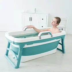 Photo folding bathtub