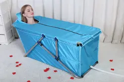 Photo folding bathtub