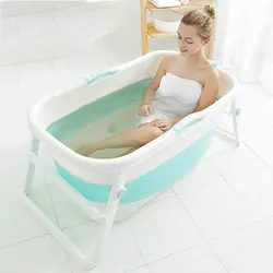 Photo folding bathtub