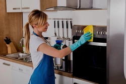 Kitchen cleaning photo