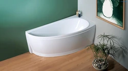 Photo of a bathtub in a semicircle