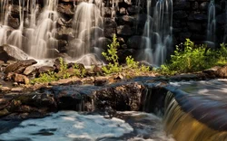 Кухня водопад фото