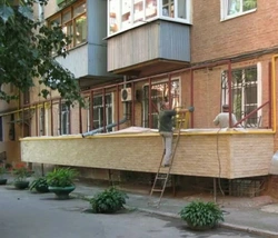 Пристройка лоджии фото