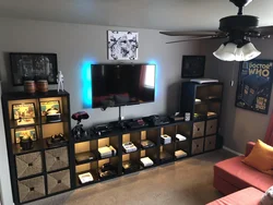 Living room gaming photo