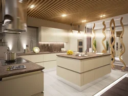 Beige gold kitchen photo