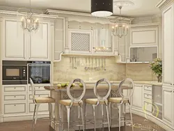 Beige gold kitchen photo