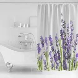 Bath with lavender photo