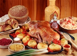 Modern Russian cuisine photo