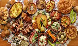 Modern Russian cuisine photo