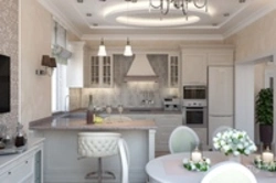 Neoclassical kitchen photo Khrushchev