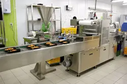 Müasir fabrik mətbəxi fotoşəkili