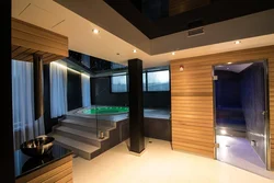 Bath in basement photo