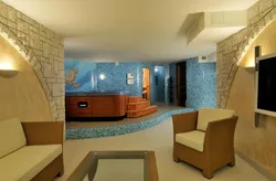 Bath in basement photo
