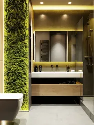 Bath with greenery photo