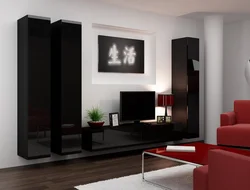 Ҳуҷраи зиндагӣ акс gloss сиёҳ