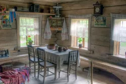 Kitchen in a hut photo
