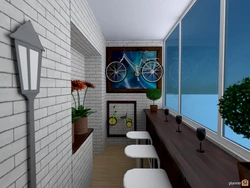 Drawings on the loggia photo
