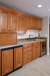 Kitchen facade pine photo