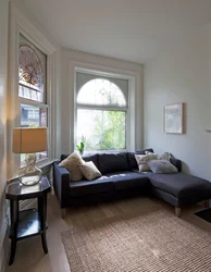 Sofa across the living room photo