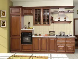 Прамыя кухні драўляныя фота