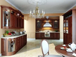 Photo of classic walnut kitchen