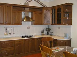 Photo of classic walnut kitchen