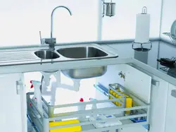 Photo of kitchen sink drawer