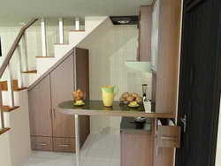 Stepladder in the kitchen photo