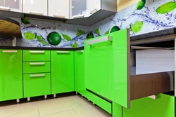 Кухни цвет яблоко фото