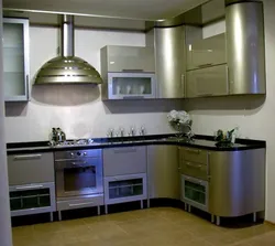 Kitchen photo silver metallic